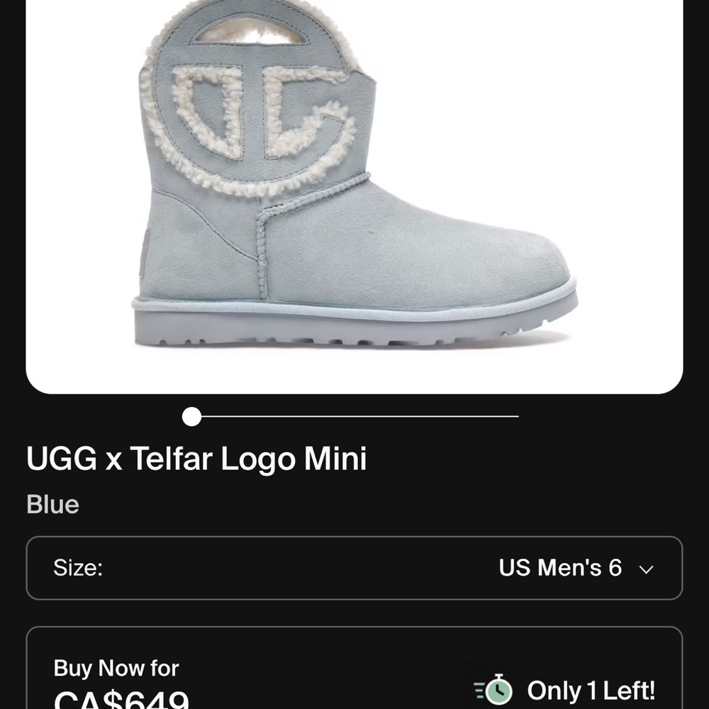 UGG Blue Ankle Boots